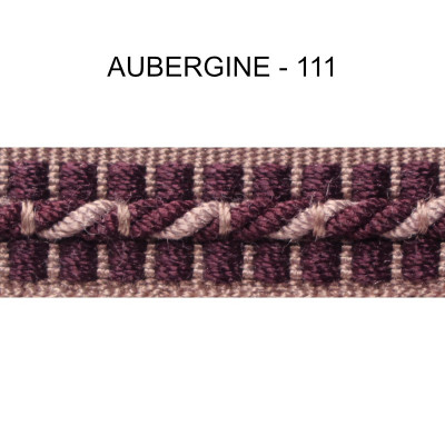 Galon cordonnet 12 mm aubergine 5931-111 PIDF