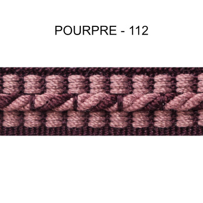 Galon cordonnet 12 mm pourpre 5931-112 PIDF