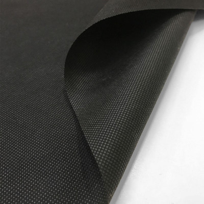 Tissu non tissé polypropylène noir 120 g/m² - 160 cm, le mètre