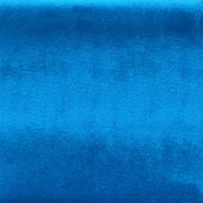 Tissu velours Brunei bleu céruléen Froca