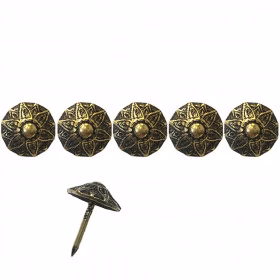 100 clous tapissier Ivry Marguerite Laiton 12,5mm