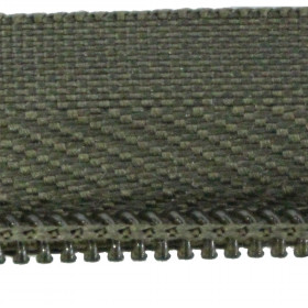 Fermeture à glissière 4mm olive verte - rouleau de 200 mètres