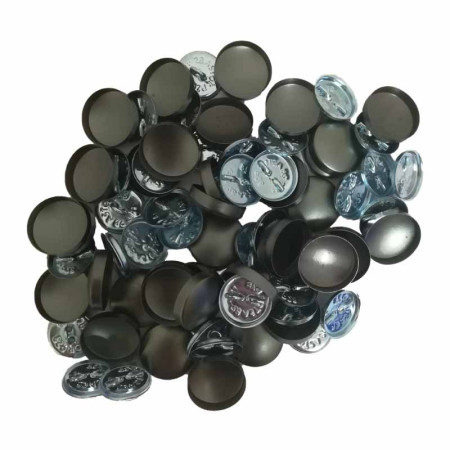 Lot De 2 Plaques De Boutons Anciens 'Nouveautés De Paris' - Diamètre 22 Mm - Plastique