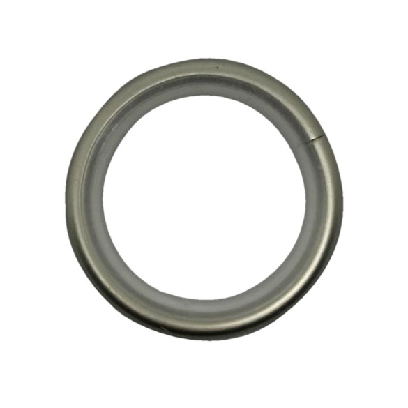 10 anneaux rideaux Ø30x38 mm avec bague silencieuse alu brossé