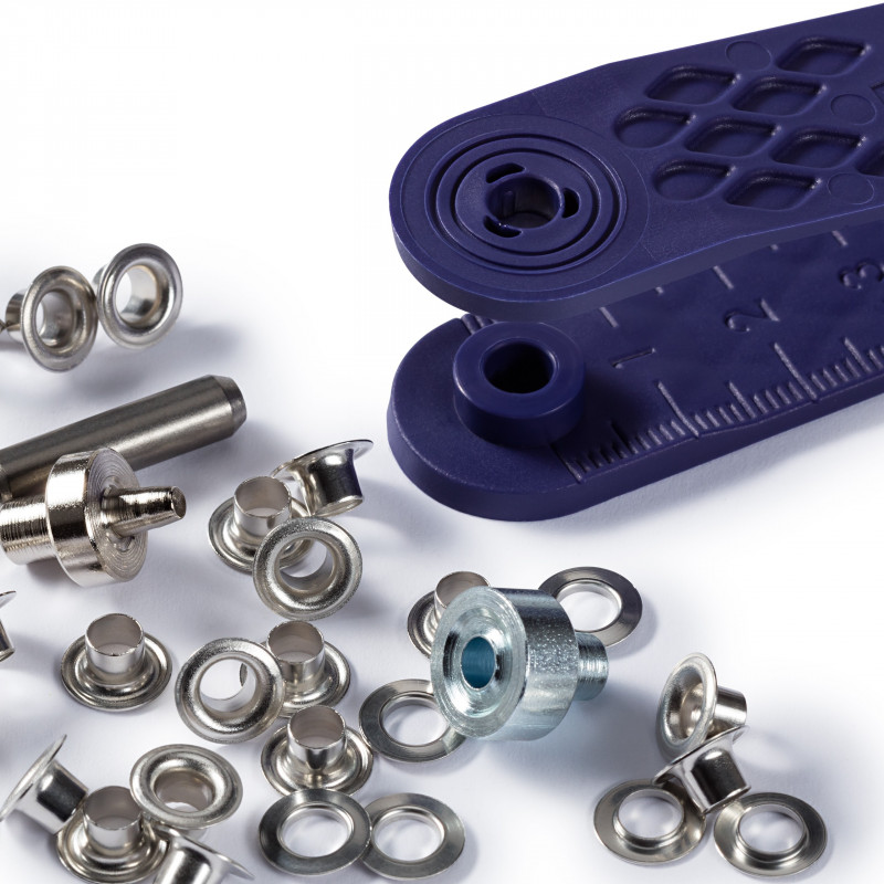 Kit D'oeillets En étoile Avec Outil De Pose - Taille 4 Mm - NEUF