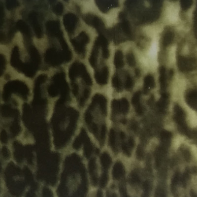 Tissu velours safari lince gris vert Froca
