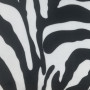 Tissu velours safari zebra noir Froca