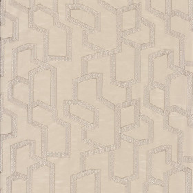 Tissu satin brodé Elite beige Camengo