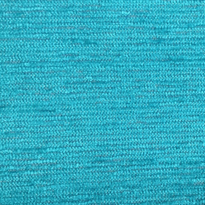 Tissu chenille Esparta bleu caraïbes Froca