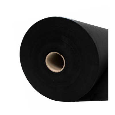 Tissu non tissé noir 70 g/m² - largeur 60 cm, rouleau de 250m