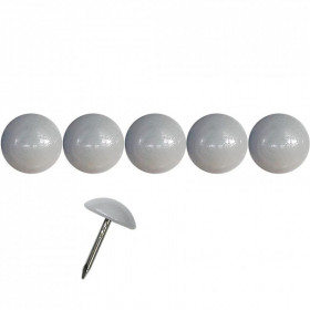 500 Clous tapissier Prestige Gris Clair Perle Fer 16 mm