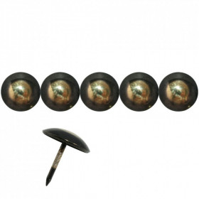 250 Clous tapissier Bronze Renaissance Lentille fer 16 mm