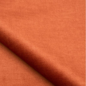 Tissu velours Milo paprika 55 Nobilis anti-tache