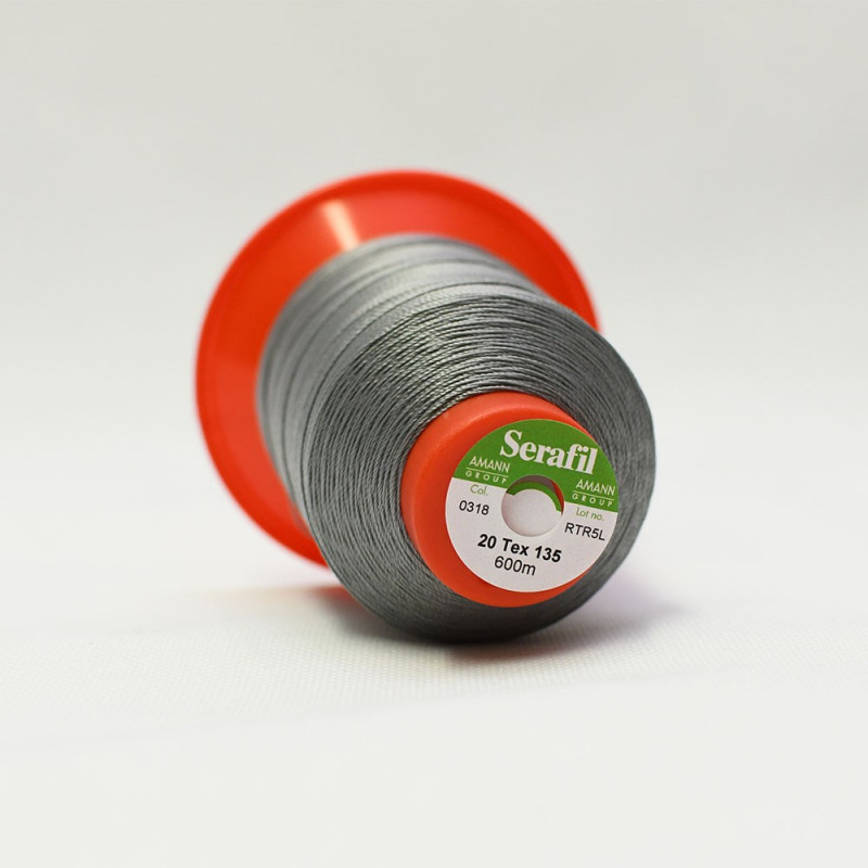 Fil à Coudre Amann Serafil Gris - 8.500g Polyester - Art 0097