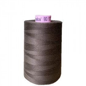 Boite de 5 bobines de fil SABA 80 marron 395 - 5000ml
