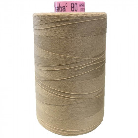 Boite de 5 bobines de fil SABA 80 beige 538 - 5000ml