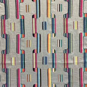 Tissu jaquard Mumbai multicolore Casal