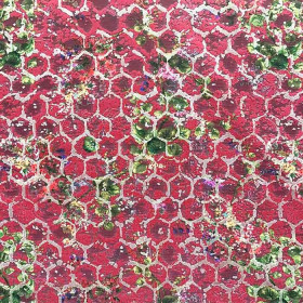 Tissu jacquard Passion rose Casal