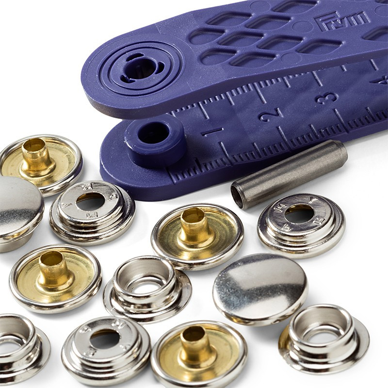 Boutons Pression Pour Jeans – Argentés – 10 Sets – Diamètre 14 Mm – Fabriqué En France – Neuf