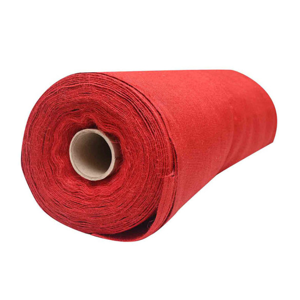 Toile de jute rouge 330 gr/m² 140 cm - 25m
