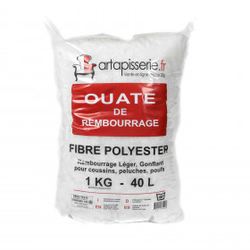 Ouate de rembourrage, fibre polyester 1 kg