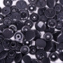 25 boutons pression sans couture anthracite 12,4 mm