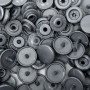 25 boutons pression sans couture gris foncé 12,4 mm