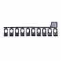10 Glisseurs asymétriques pour rail rideau DS - KS - Noir