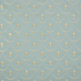 Tissu jacquard empire keller bleu Casal