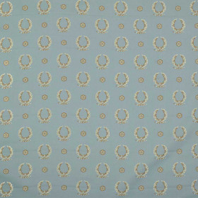 Tissu jacquard empire murat bleu Casal