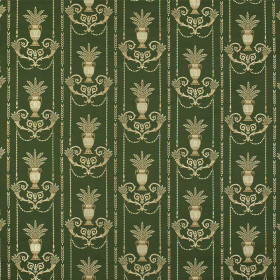 Tissu jacquard empire marignan vert Casal