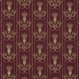 Tissu jacquard empire marignan rouge empire Casal