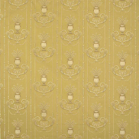 Tissu jacquard empire marignan jaune Casal