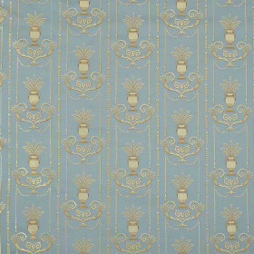 Tissu jacquard empire marignan bleu Casal