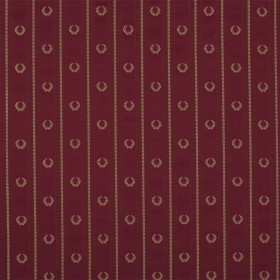 Tissu jacquard empire Napoléon rouge Casal