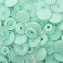 25 boutons pression sans couture vert d'eau 12,4 mm