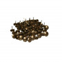 10 Clous pour bande de clous tapissier Lentille Fer Bronze vieilli 9,5 mm