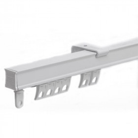 Rail Rideau Courbable Rail CS sur mesure avec accessoires 30 cm à 190 cm | artapisserie.fr