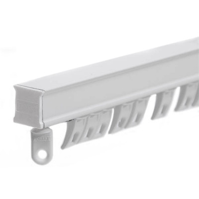 Rail rideau CS blanc sur mesure avec accessoires Forest de 30 cm à 190 cm