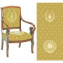 Tissu jacquard empire otrante fauteuil jaune Casal