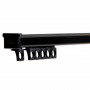 Rail rideau KS Noir sur mesure avec accessoires Forest de 191 cm à 580 cm