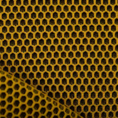 Tissu résille matelassée 3D mesh miel en 140 cm - le mètre