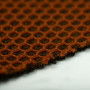 Tissu résille matelassée 3D mesh orange en 140 cm - le mètre