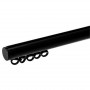 Rail rideau CRS Noir Ø20 mm sur mesure avec accessoires - Forest - 30 cm à 190 cm