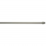 Barre de vitrage extensible plate embout ovale nickel givré 50 à 80 cm, lot de 2