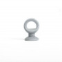 10 Glisseurs ronds pivotants pour rail rideau CRS Ø20/28 mm - Gris
