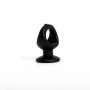 10 Glisseurs ronds pivotants pour rail rideau CRS Ø20/28 mm - Noir