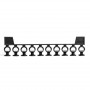 10 Glisseurs ronds pivotants pour rail rideau CRS Ø20/28 mm - Noir