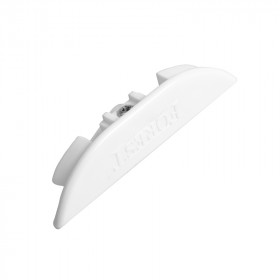 Embout court pour rail rideau DS XL - Blanc