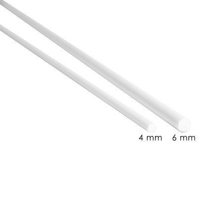 Jonc en fibre de verre Ø4 mm Blanc 30 cm à 190 cm